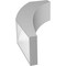 Ekena Millwork 6-in. W x 14-in. D x 26-in. H Thorton Architectural Grade PVC Knee Brace BRCP06X14X26THR - alternate 3